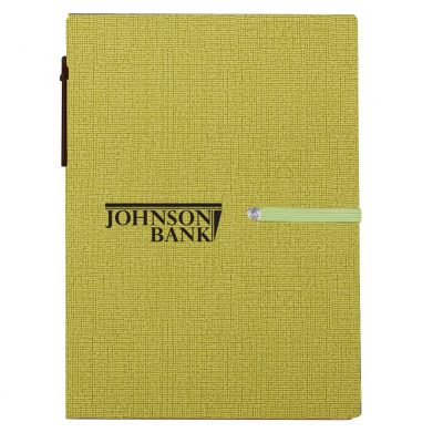 Notebook With Sticky Notes And Pen
