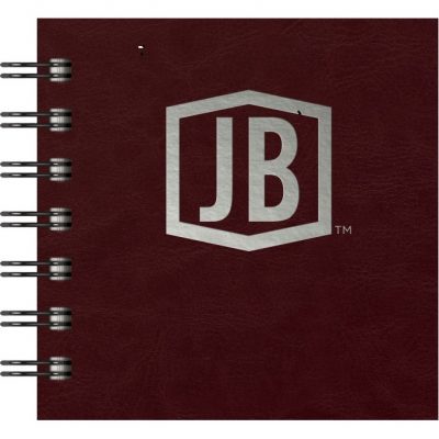 Luxury Cover Series 4 Square JotterPad w/Black Paperboard Back Cover (4"x4")