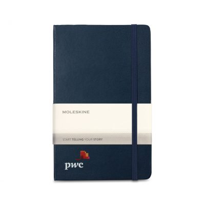 Moleskine® Hard Cover Ruled Large Expanded Notebook - Sapphire Blue-1