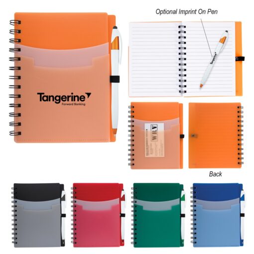 Tri-Pocket Notebook & Pen-1