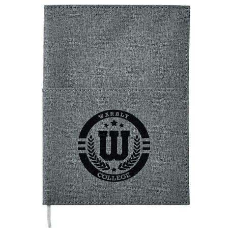5"x 7" Canvas Pocket Refillable Notebook-1