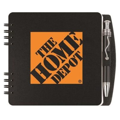 Square Poly Journals w/Pen & Safe Back Cover (5")