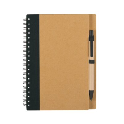 Eco-Inspired Spiral Notebook & Pen-1