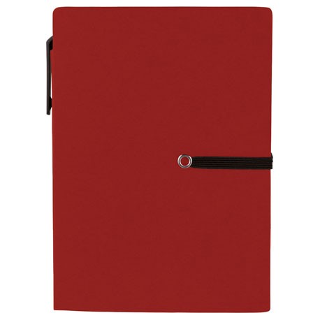 4" X 5.5" Stretch Notebook With Pen-7