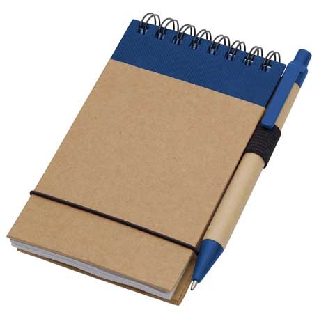5" X 4" Recycled Spiral Jotter With Pen-3