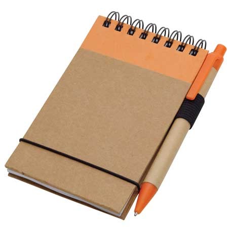 5" X 4" Recycled Spiral Jotter With Pen-7