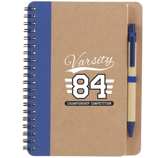5" x 7" Eco Spiral Notebook with Pen-1