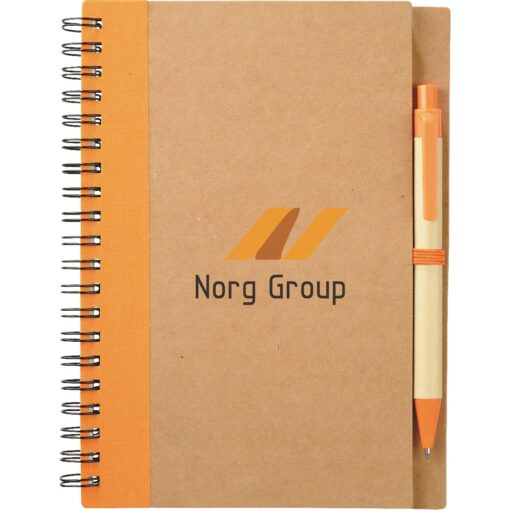 5" x 7" Eco Spiral Notebook with Pen-10