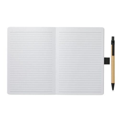 5" x 7" FSC Recycled Notebook and Pen Set-3