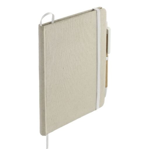 5" x 7" Organic Cotton Bound Notebook w/Pen-4