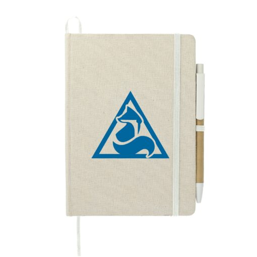 5" x 7" Organic Cotton Bound Notebook w/Pen-5