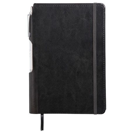 6" X 8.5" Viola Bound Notebook With Pen-2