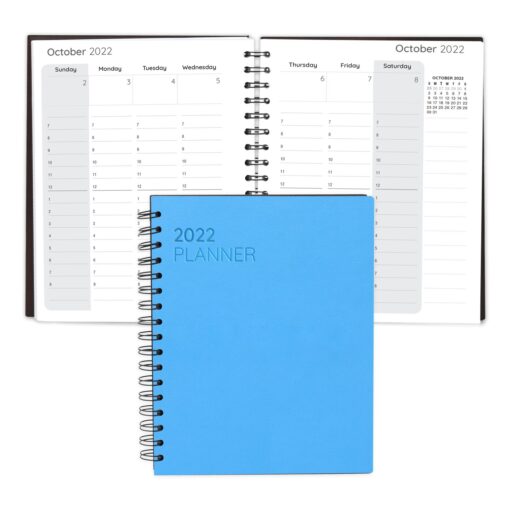 Boardroom Faux Leather Spiral Weekly Planner Notebook-4