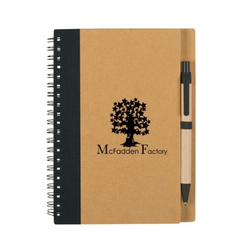 Eco-Inspired Spiral Notebook & Pen-4