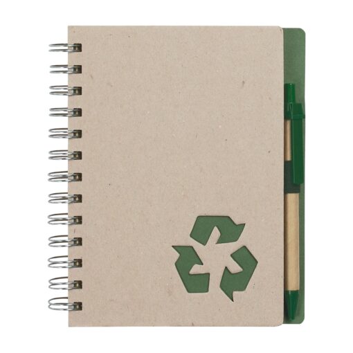 Eco-Inspired Spiral Notebook & Pen-6