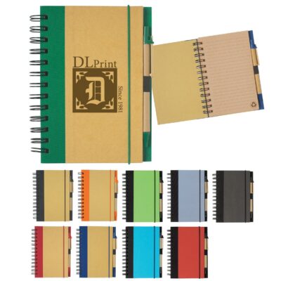 Eco-Inspired Spiral Notebook & Pen-1