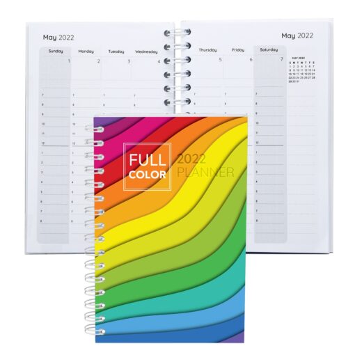 Full Color Spiral Weekly Planner notebook 5.25" x 8.25"-2