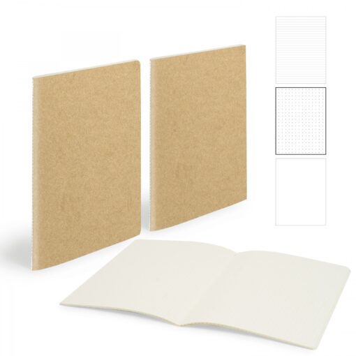 Medio Centre Sewn Notebook 5" X 7" With 56 Pages-2