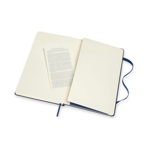 Moleskine® Hard Cover Large Double Layout Notebook - Sapphire Blue-6