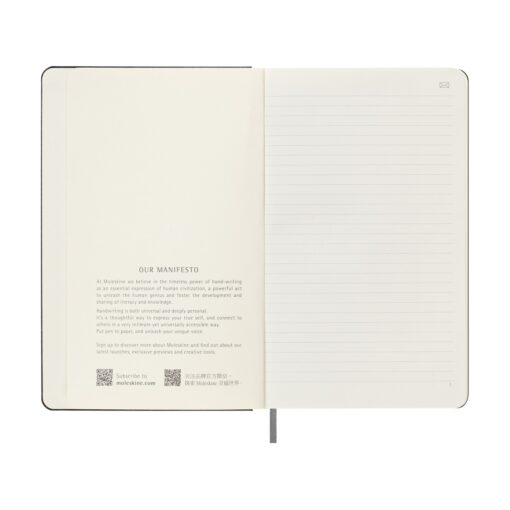 Moleskine® Hard Cover Ruled Large Smart Notebook - Black-5