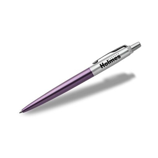 Parker® Jotter London Retractable Ballpoint Pen (Victoria Violet CT)-2