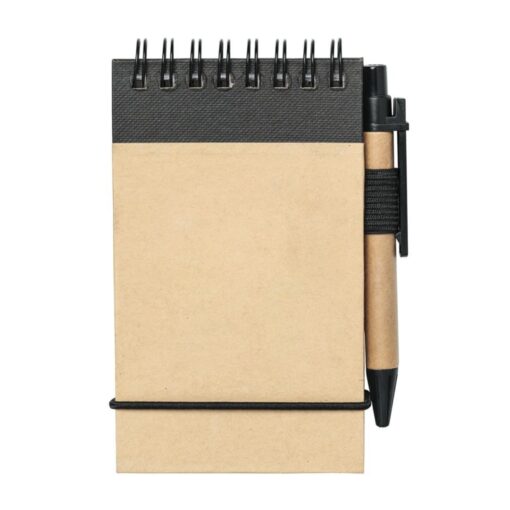 Recycled Flip-up Notepad/Pen - Natural-2