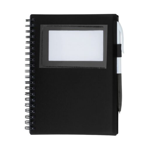 Spiral Notebook With ID Window-2