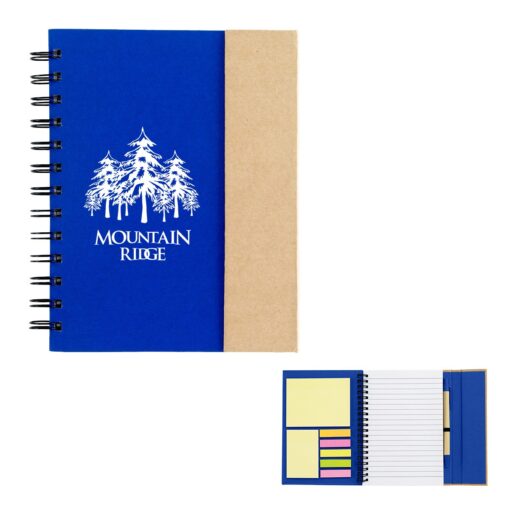 Spiral Notebook With Sticky Notes And Flags-4