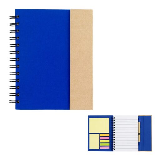 Spiral Notebook With Sticky Notes And Flags-5