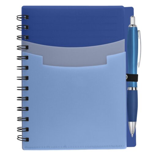 Tri-Pocket Notebook & Satin Pen-3