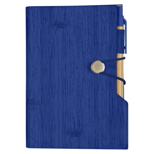 Woodgrain Look Notebook With Sticky Notes And Flags-6