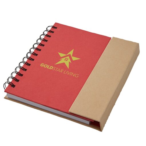 Eco Magnetic Notebook W/ Sticky Notes & Pen-4