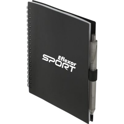 5.5" x 7" FSC Recycled Spiral Notebook w/ RPET Pe-1