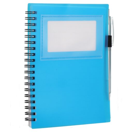 5" x 7" FSC® Recycled Star Spiral Notebook with Pe-7