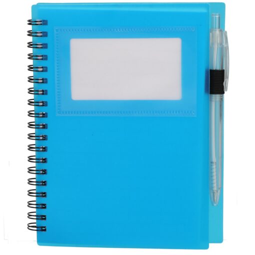 5" x 7" FSC® Recycled Star Spiral Notebook with Pe-9