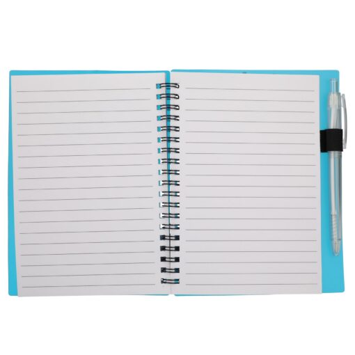 5" x 7" FSC® Recycled Star Spiral Notebook with Pe-10