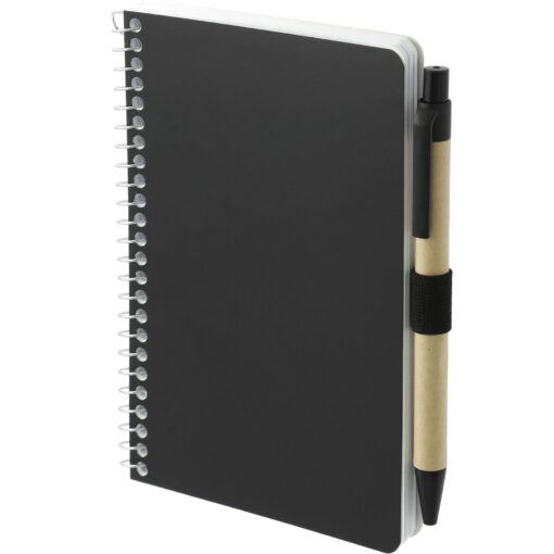 4" x 6" FSC® Mix Pocket Spiral Notebook with Pen-2