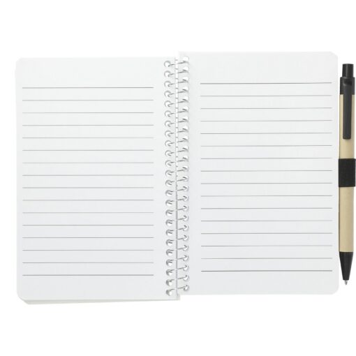 4" x 6" FSC® Mix Pocket Spiral Notebook with Pen-6