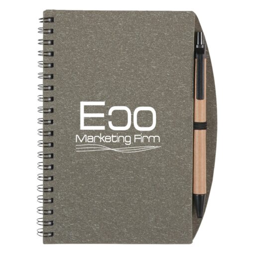 5" X 7" Eco-Inspired Spiral Notebook & Pen-5
