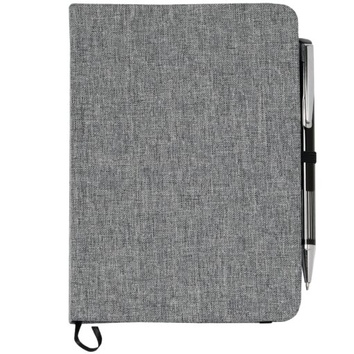 5" x 7" FSC® Mix Heathered Bound Notebook-8