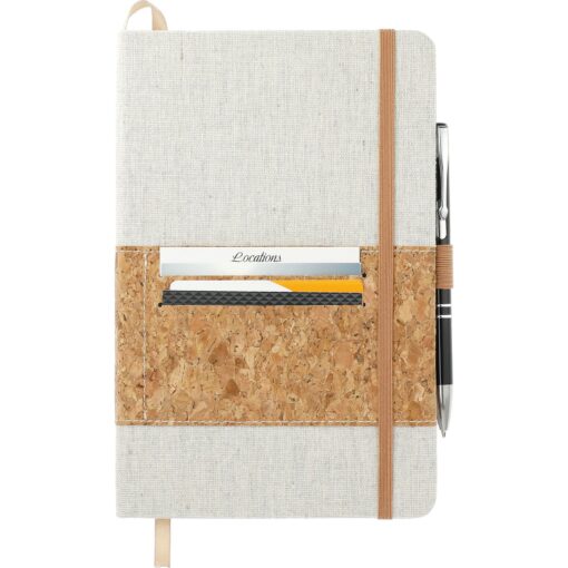 5.5" x 8.5" FSC® Mix Recycled Cotton Cork Notebook-10