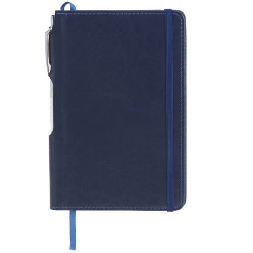 6" x 8.5" FSC® Mix Viola Bound Notebook with Pen-7