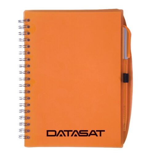 Color-Pro Spiral Unlined Notebook w/Pen (5-3/4" X 7)-6