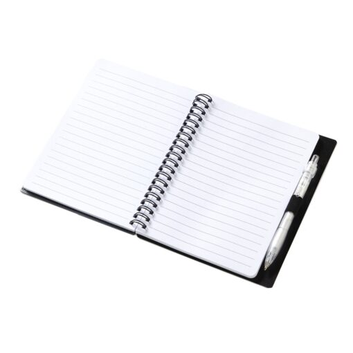 Wave Spiral Notebook w/Cardinal Pen (5''x7'')-6