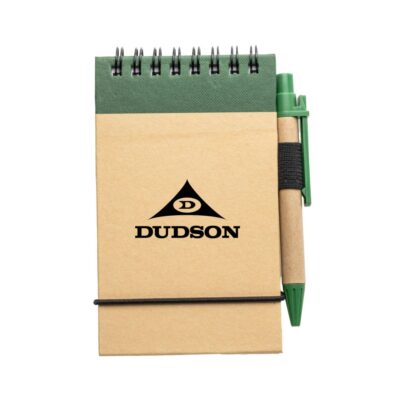 Recycled Flip-up Notepad/Pen - Green-1