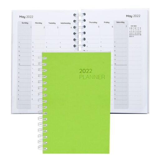 Senzabrite Faux Leather Spiral Weekly Planner Notebook-5