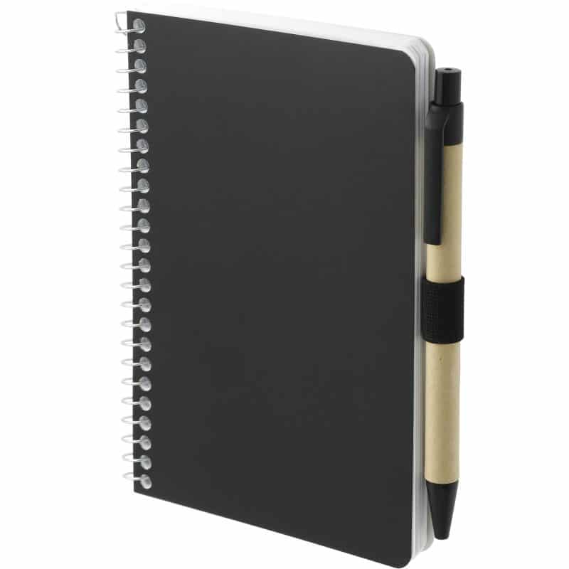 4'' x 6'' FSC® Mix Pocket Spiral Notebook with Pen-2