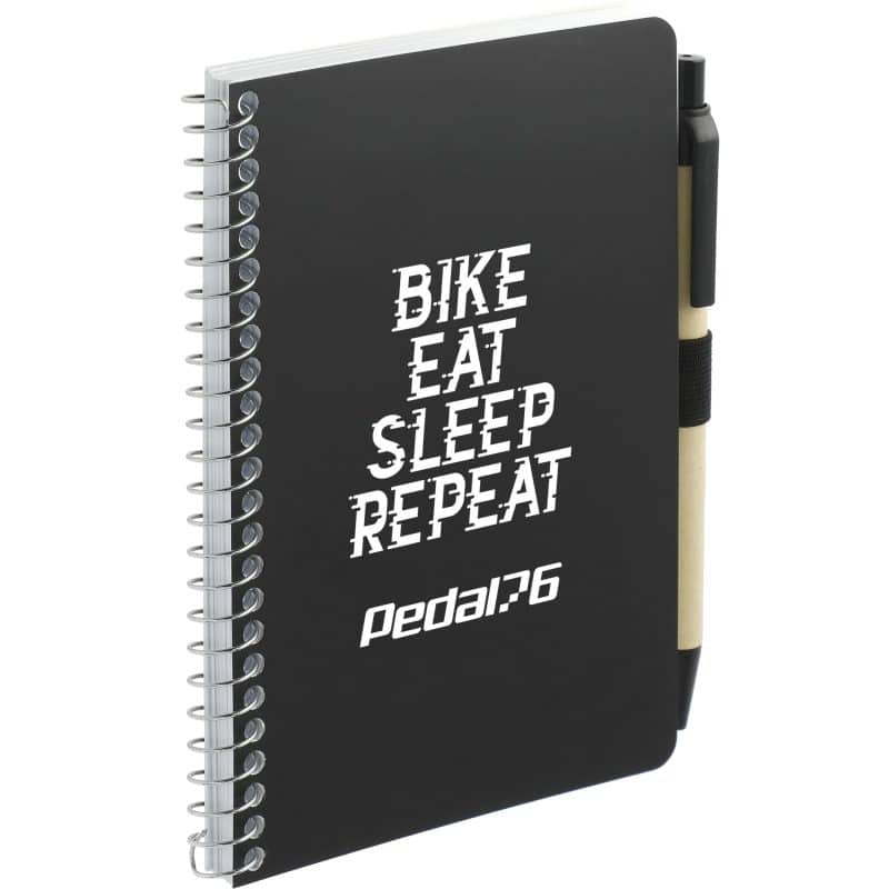 4'' x 6'' FSC® Mix Pocket Spiral Notebook with Pen-3