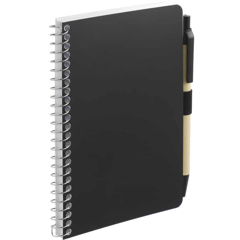 4'' x 6'' FSC® Mix Pocket Spiral Notebook with Pen-4
