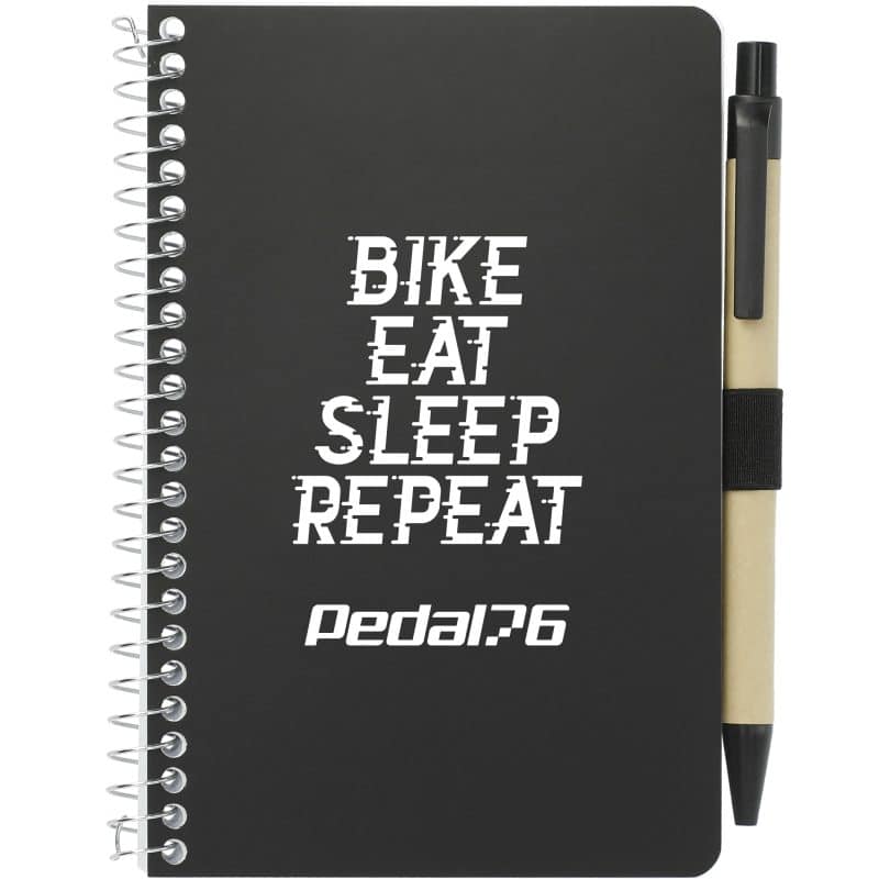 4'' x 6'' FSC® Mix Pocket Spiral Notebook with Pen-5
